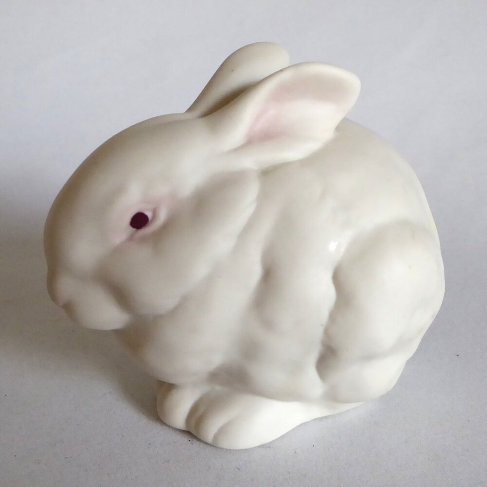VINTAGE 1960’S CYBIS BISQUE PORCELAIN "MR SNOWBALL” BUNNY RABBIT FIGURINE